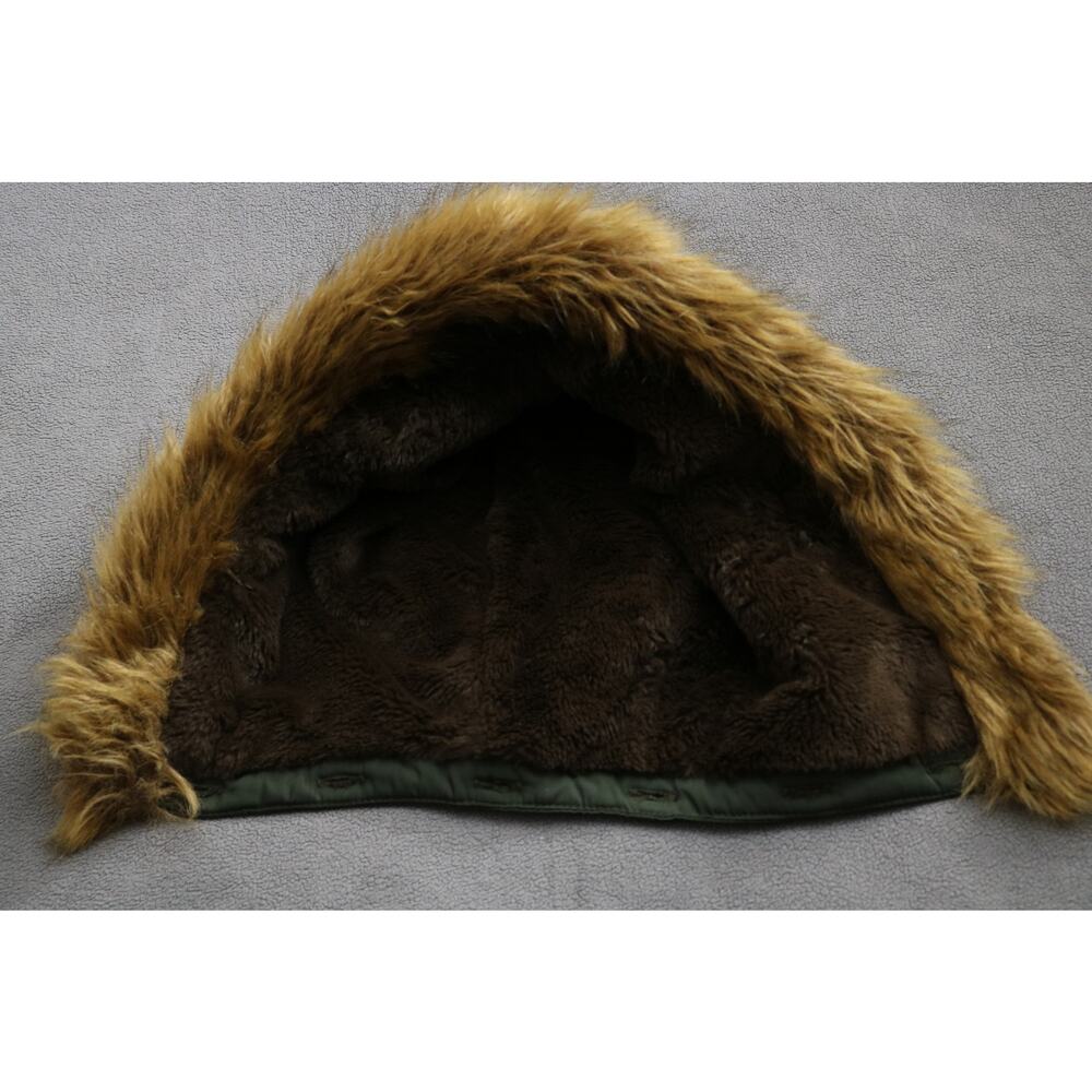 UNIVERSAL THREAD Winter Coat Women Large Green Chunky Cinched Waist Drawstring - Picture 16 of 16
